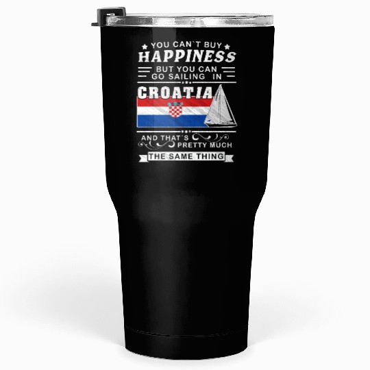 Croatia sailing, sailing ship Mediterranean gift Tumblers 30 Oz
