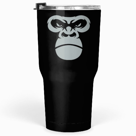 Big Gorilla Face Silverback Monkey Ape Gift Tumblers 30 Oz