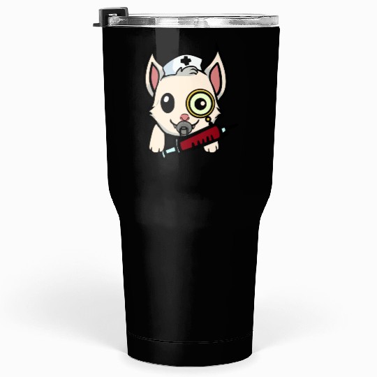 Creepy Psycho Nurse Paramedic SYRINGE Tumblers 30 Oz