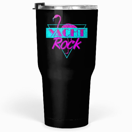 Yacht Rock Retro Flamingo Tumblers 30 Oz