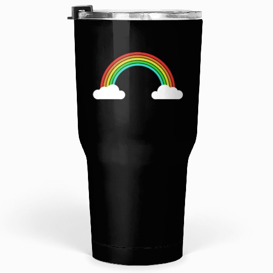 Rainbow clouds | Rainbow colors men women children Tumblers 30 Oz