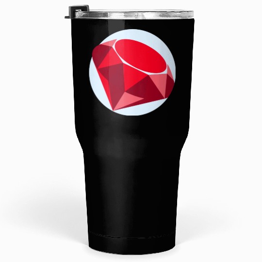 Elegant Ruby Geometric Pattern Tumblers 30 Oz