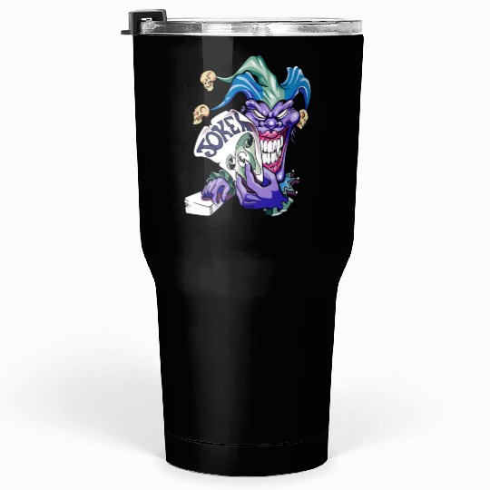 Joker with cards Tumblers 30 Oz