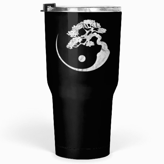 Bonsai Tree Yin Yang Vintage Tumblers 30 Oz