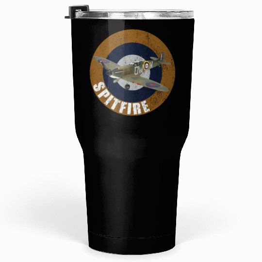 Famous WW2 Planes Supermarine Spitfire Tumblers 30 Oz