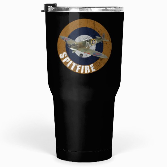 Famous WW2 Planes Supermarine Spitfire Tumblers 30 Oz