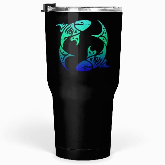 T Tattoo Pisces Horoscope Gift Idea Tumblers 30 Oz