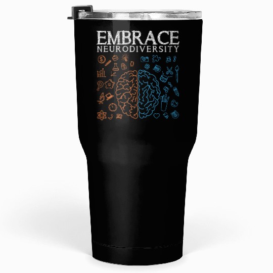 Embrace ADHD Autism ASD Neurodiversity Tumblers 30 Oz