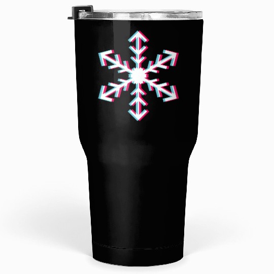 Snowflake Tik Tok Style Tumblers 30 Oz