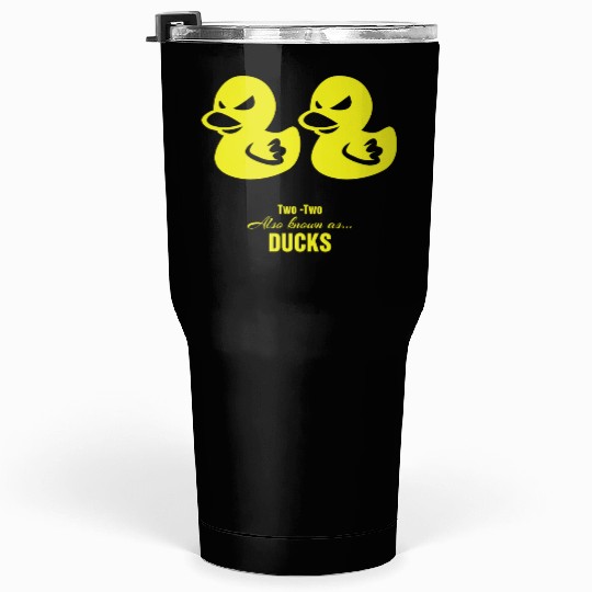 Poker - Yellow 2-2 "Ducks" Pocket Twos, Deuces Tumblers 30 Oz