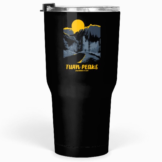 Twin Peaks Welcome To Twin Peaks Poster Tumblers 30 Oz