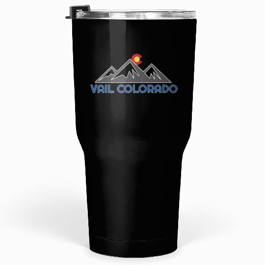 Vail Colorado Rocky Mountain Tumblers 30 Oz