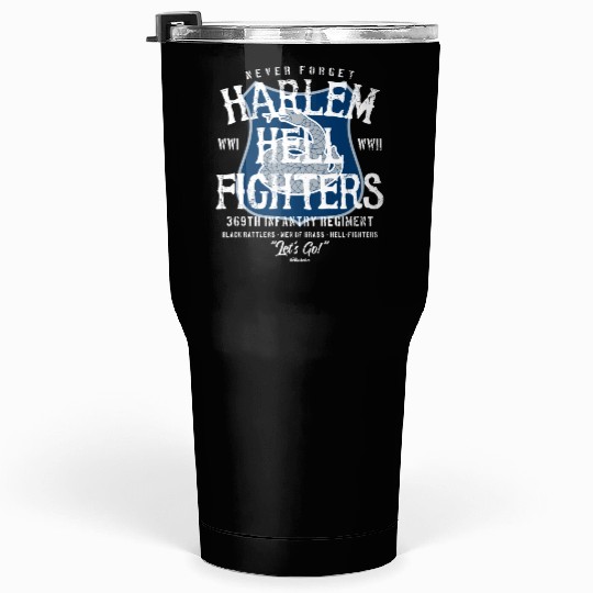 Harlem Hellfighters Vintage Black Military History Tumblers 30 Oz