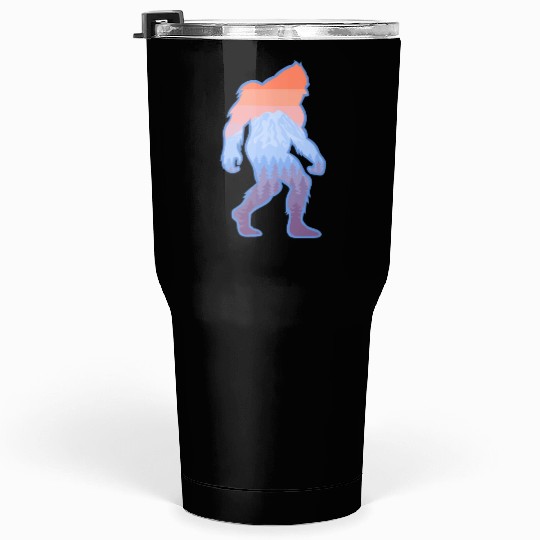 Mt Rainier Bigfoot Sasquatch Tumblers 30 Oz