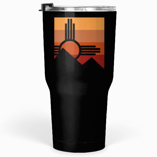 Zia Sun New Mexico Zia Mountains Tumblers 30 Oz
