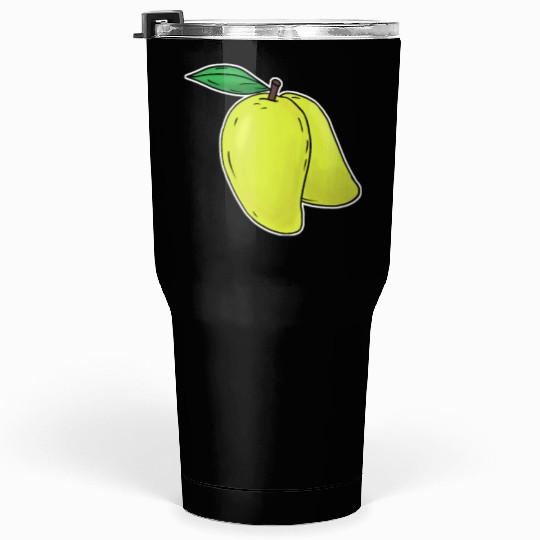 Mango hand drawn fruits summer Tumblers 30 Oz
