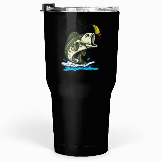 Animal Bass Fishing Tumblers 30 Oz