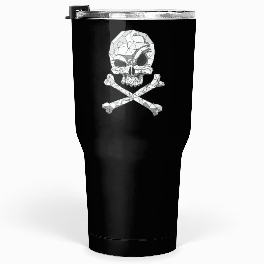 Skull and bones Pirate Flag Tumblers 30 Oz