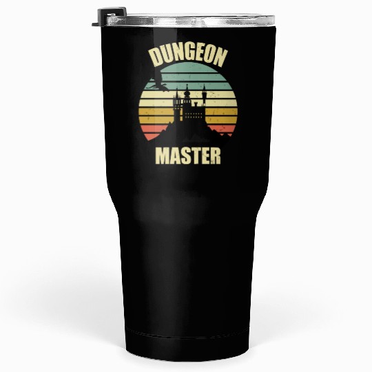 Dungeon Master - Bez I'm DM Smiles Retro Dragon Tumblers 30 Oz