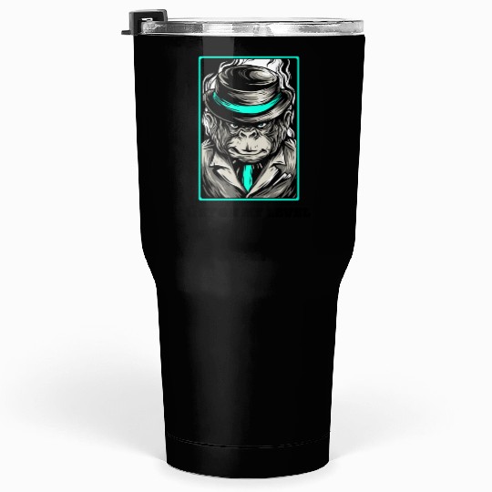 Cool chimpanzee gangster monkey Tumblers 30 Oz for