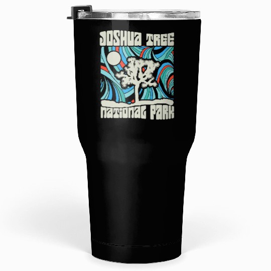 Joshua Tree National Park Retro Psychedelic 60S Ho Tumblers 30 Oz