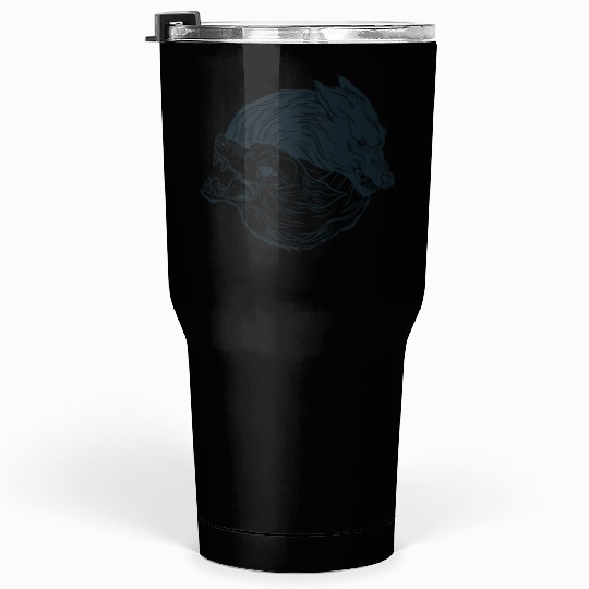 Wolf in moon light Werewolf Wolves Tumblers 30 Oz