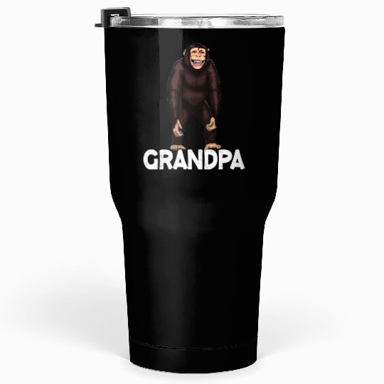 Monkey Grandpa Chimpanzee Tumblers 30 Oz