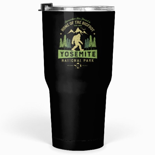 Yosemite National Park California Bigfoot Vintage Tumblers 30 Oz