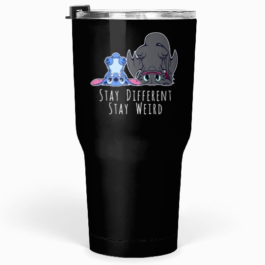 Stay Different Stay Weird Toothless And Stitch Tumblers 30 Oz