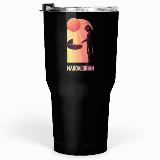 Star Wars The Mandalorian The Child Sunset Meeting Tumblers 30 Oz