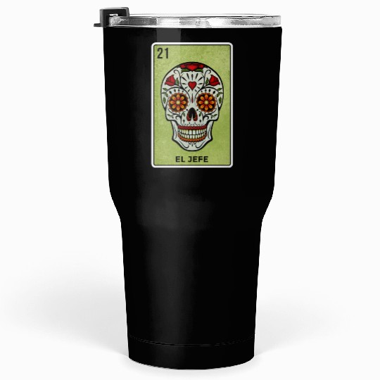 El Jefe Mexican Lottery Card Cinco De Mayo Tumblers 30 Oz