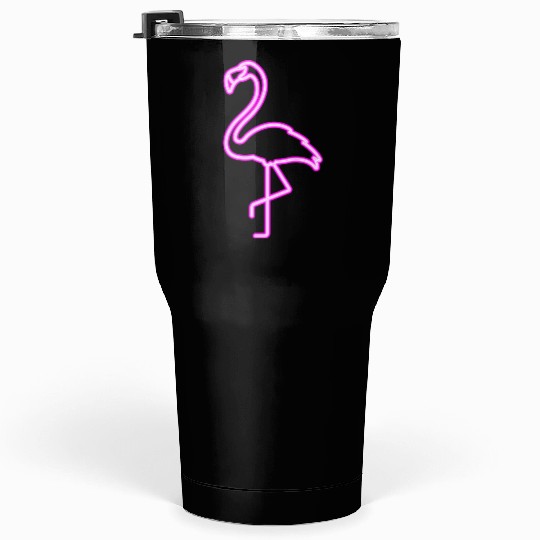Neon Flamingo Tumblers 30 Oz