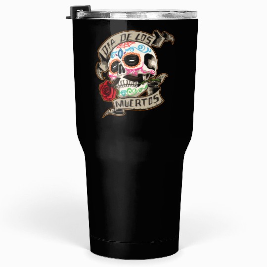 Dia de los muertos Calavera Day Of The Dead Tumblers 30 Oz