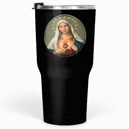 Virgin mary madonna maria ave maria catholic bibel Tumblers 30 Oz