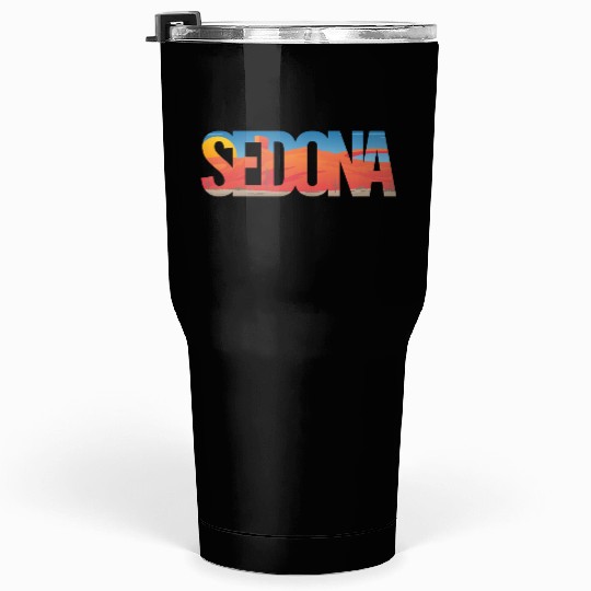 Sedona Arizonna Scenic Typography Tumblers 30 Oz