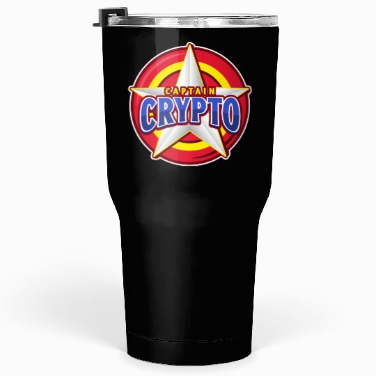CAPTAIN CRYPTO SUPERHERO Tumblers 30 Oz
