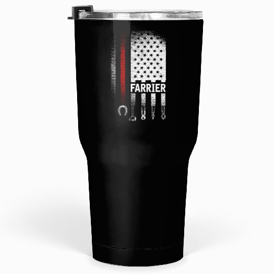 Farrier, US Patriotic Flag, Tumblers 30 Oz