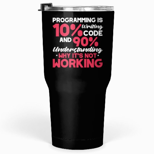 Life Motto Software Developer Tumblers 30 Oz