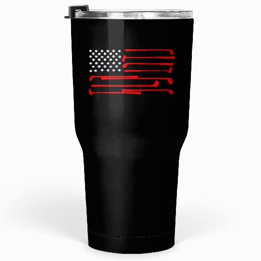 GOLF AMERICAN FLAG Tumblers 30 Oz