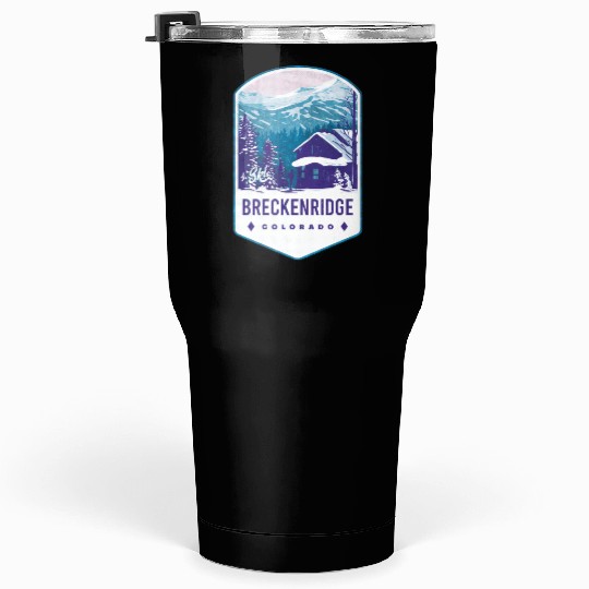 Breckenridge Colorado Ski Badge Tumblers 30 Oz