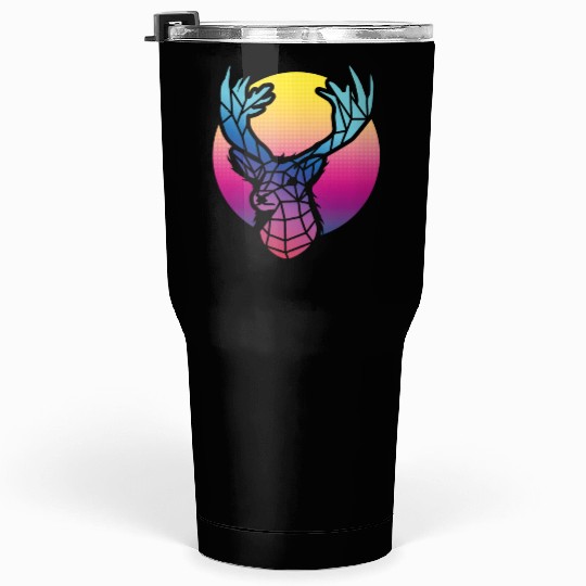 Deer 80s Retro Old School Gift Idea 005-124 Tumblers 30 Oz