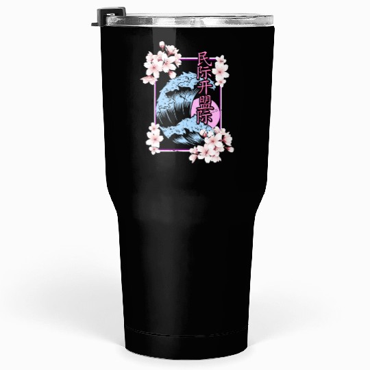 Japan Flowers Tumblers 30 Oz