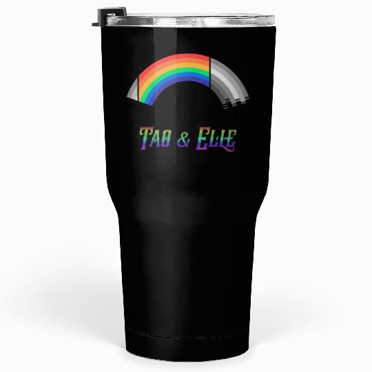 Heartstopper Rainbow LBGTQIA+ Tao and Elle Tumblers 30 Oz
