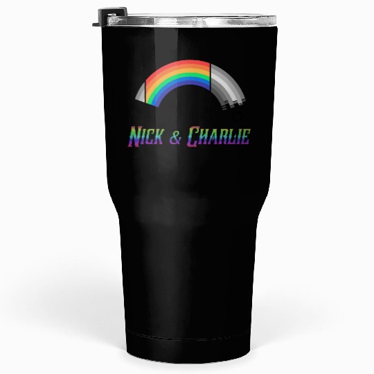 Heartstopper Rainbow LBGTQIA+ Nick and Charlie Tumblers 30 Oz