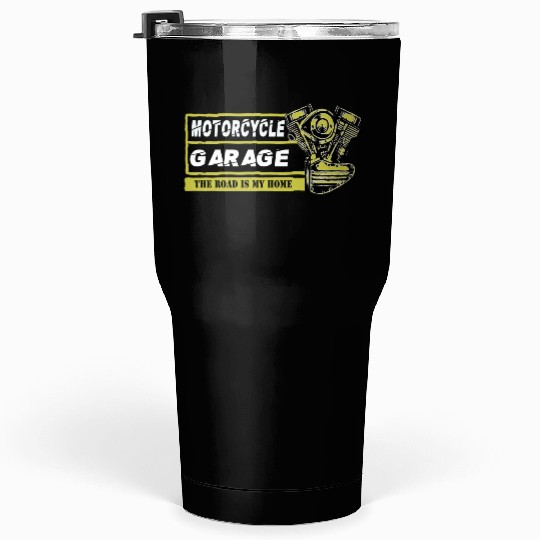 Motorcycle Garage Tumblers 30 Oz