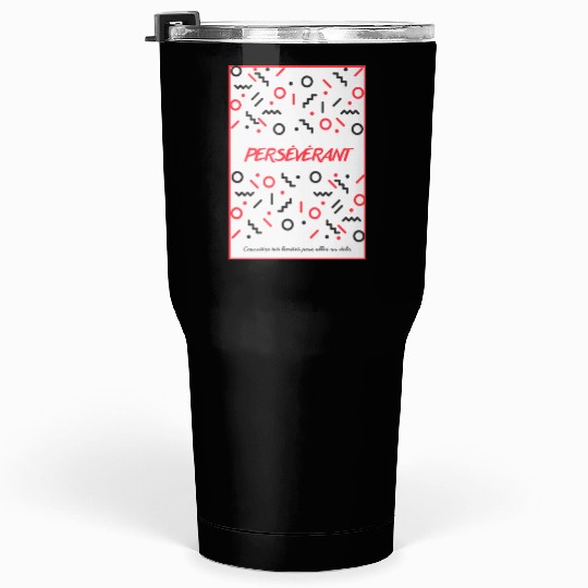 Noir et Blanc Fille Motivation Affiche Tumblers 30 Oz