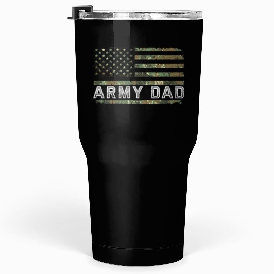 US Flag Army Men Husband Dad Fathers Day Tumblers 30 Oz