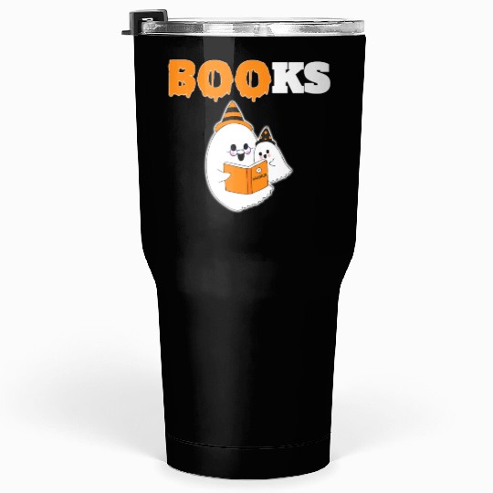 BOO Halloween Librarian Library English Teacher Tumblers 30 Oz