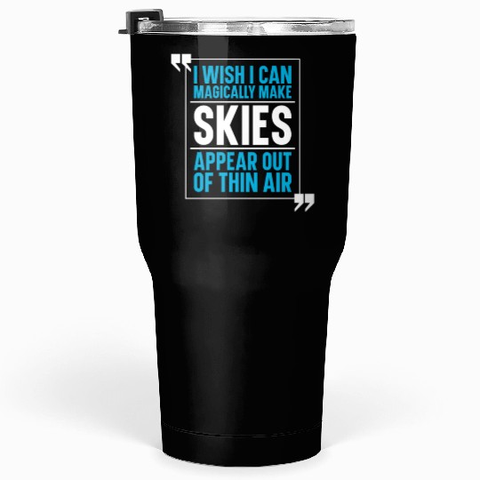 Skiing Skier Ski Tumblers 30 Oz