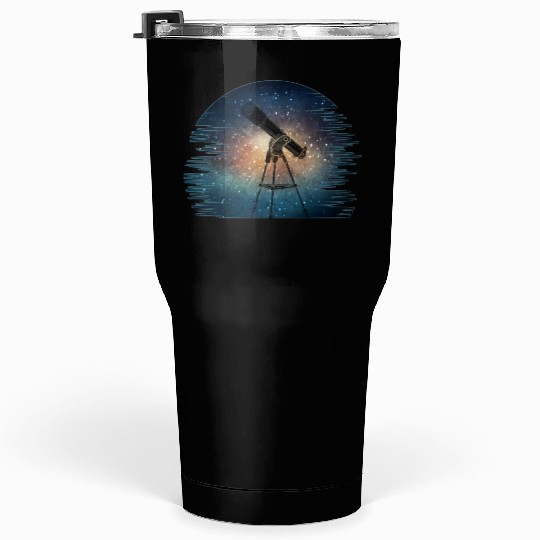 Telescope Solar System Stars Galaxy Astronomer Tumblers 30 Oz